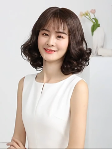 [Tặng Lưới] - Tóc Giả Nữ Trung Niên Xoăn Nguyên Đầu TN17 | Tóc Giả Trung Niên Cả Đầu Xoăn Che Tóc Thưa Tặng Lưới Trùm