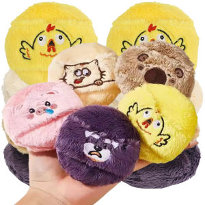 Cute Soft Plush Powder Puff / Comfortable Skin-friendly Loose Powder Puff / Large Thickened Long-pile Flocked Makeup Powder Puff