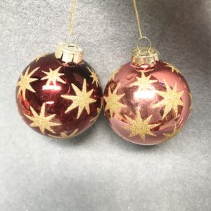 ตกแต่งคริสต์มาสแก้วแขวนเครื่องประดับโรงแรมจอแสดงผลหน้าต่าง 8 ซมดอกไม้ไฟสีแดงตัวอักษร งานเต้นรำ รุ่นใหม่อุปกรณ์เทศกาล