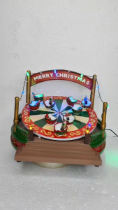 FC501 Three Kings InLit LED In-A-Spin Fairground Teacup Decoration