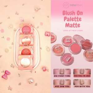 MINIPINK Blush On Palette Matte Love At First Sight Anti Air Tahan Lama MP016