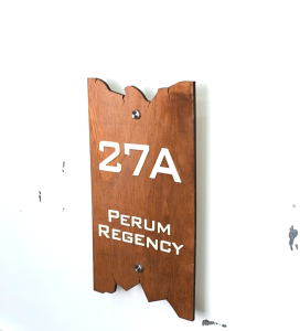 Nomor Rumah Aesthetic Kayu 2 Layer Nomor Rumah Kayu Murah Minimalis