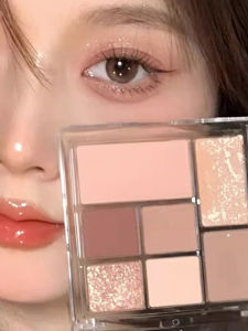 MONLEYTA | Shimmering Pink Highlight Eye Shadow Palette Contour Blush New 2025 Small Audience High Quality Cosmetic From China