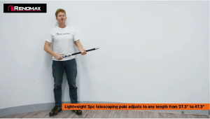 Renomax Paint Stick Aluminium Adjustable Retractable Extension Pole Stick For Roller Paint Batang Tangkai Cat #40088