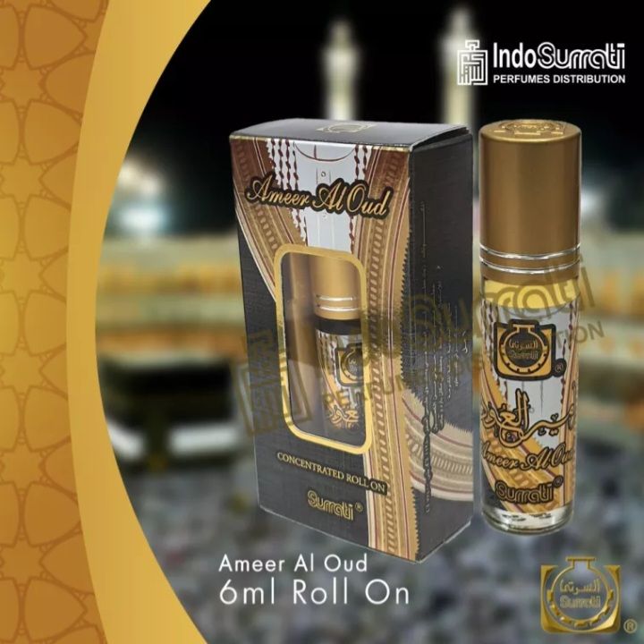Parfum Ameer Al Oud 6ml Surrati Minyak Wangi Asli Non