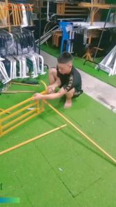 VNS-012 Giảm Sốc Sào Kệ Trưng Đồ Cho Shop. Giá Treo Quần Áo Xào Treo Quần Áo Chân Uốn Có Kệ ( Bệ ) 1 Tầng.