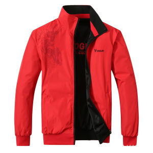 Red Jacket Men New Spring Double Side Wear Coat Sportswear Clothes Top Plus Size 5XL Bomber Jacket Veste Jaqueta Masculina