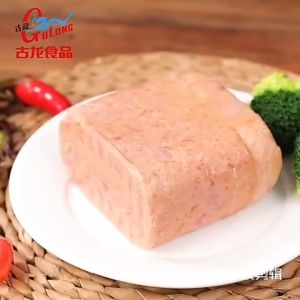LUNCHEON MEAT 340G GULONG PREMIUM PORK PORK CANNED GOODS MEAT LOAF Food Instant
