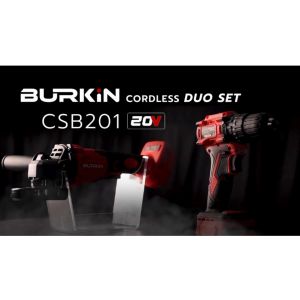 BURKiN ชุดสว่านกระแทกและเครื่องเจียรไร้สาย 20V รุ่น CSB201