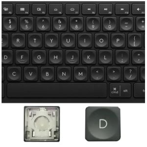 Replacement Keycap Key Cap &Scissor Clip&Hinge For Logitech Craft MX Keys Keyboard KEY & Clips GreyBlack