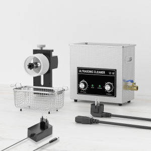 6L Vinyl Record Ultrasonic Cleaner Mechanical Controller with Bracket Set for Wash EP 7 LP 12 Inch Label Saver Aluminum CNC Made