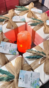Personalized Classic Mini USB Himalayan Salt Lamp | Wedding & Baptismal Souvenir Gift Package