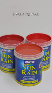 Davies Sun & Rain Elastomeric Paint 100% Acrylic 84 Colors Odorless Water Based 4L Reds & Pinks