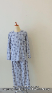 BAJU TIDUR PIYAMA COWOK KAOS TEBAL IMPORT BERKUALITAS MOTIF POLOS LENGAN PANJANG SETELAN CELANA PANJANG ABU-ABU TERBARU SIZE L-XXXL FIT TO 85KG