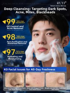 RUYI | Oil-Control Blackhead & Acne Remover Amino Acid Cleanser for Men