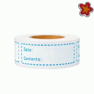 CUỘN TEM GHI CHÚ Giấy Note Không Thấm Nước Khó Rách Dán Lọ Gia Vị Hộp Đựng Đồ Ăn