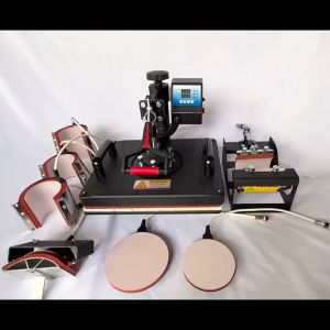 Creatorally 5In1 3D Printer Mesin perpindahan panas kontrol suhu cerdas Mesin perpindahan panas multifungsi kepala gemetar Mesin press panas kaos Mesin transfer termal bertekanan tinggi flatbed