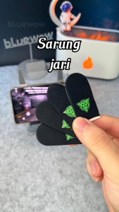 BlueWow Sarung Jempol Game Silver Cloth Mobile Game Finger Sleeves Anti-Slip Anti-Keringat Sarung Jari Untuk MLBB PUBG