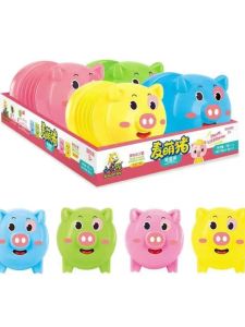 Cute Pig Whistle Toy Childrens Press Extendable Whistle Smart Selling Sweet Snacks Pressure to Stretch Tongue Sound