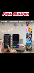 Christmas Decoration Colourful LED Hanging Poster Tapestry