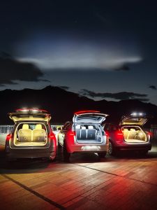 Land Rover Defender 90 110 Trunk Flowing Welcome Lighting Car Interior Atmosphere Light Automobile Accessories Modification Parts