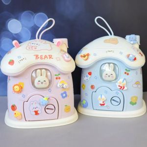 Heo Đất Trẻ Em Hình Xe Hơi Hoạt Hình Hộp Đựng Tiền Hình Dáng Đáng Yêu Bằng Nhựa Sức Chứa Lớn Có Khóa Quà Tặng Giáng Sinh Năm Mới