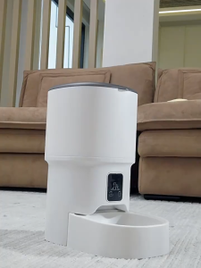 Automatic Pet Cat Dog Feeder 4L Tuya APP Remote WIFI Stainless Steel Bowl + 5V USB Water Dispenser