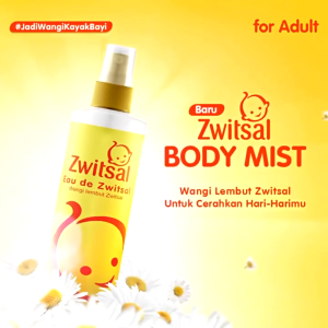 Terlaris No 1 Zwitsal Body Mist Eau De Zwitsal Spray 100 mL