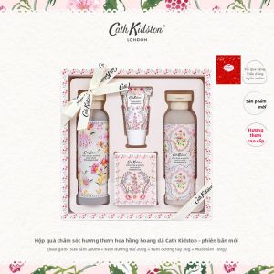 Cath Kidston | Hộp Quà Chăm Sóc Tắm & Cơ Thể Hương Hồng
