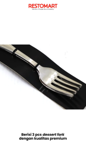 Garpu Makan / Garpu Stainless / Dessert Fork 3 pcs AQUILA Stainless Steel 304 (2111104)(F6)
