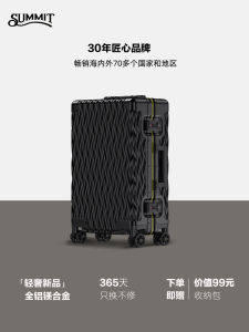 High Quality Aluminum Magnesium Alloy Luggage Bag 20 Inch Boarding Box 24 Inch Aluminum Frame Business Travel Suitcase