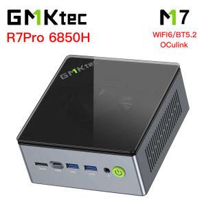 GMKtec M7 MINI PC R7 PRO 6850H Wins 11 Pro DDR5 4800Mhz NVME SSD PCIE 3.0 Wifi6 BT5.2 Dual 2.5G Lan Desktop Gaming Computer