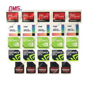 1 Cái tem logo card đồ họa RTX GTX iRISxe AMD RYZEN RADEON - STICKER