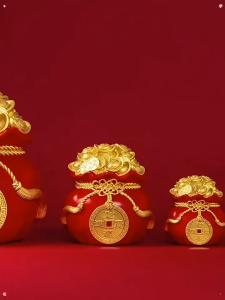 Cornucopia Lucky Bag Ornaments Car Fortune Good Luck Decoration Gift Christmas Feng Shui