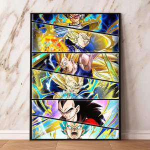 Bandai | Anime D-Dragon B-Ball Oil Painting By Numbers Home Decor Modern Wall Decor for Living Room Bedroom Perfect Gift No Frame