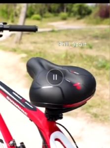 Bicycle Rear Seat Cushion Extra Wide Comfort Waterproof Saddle Dual Shock Absorbing for MTB Mountain Road Bike