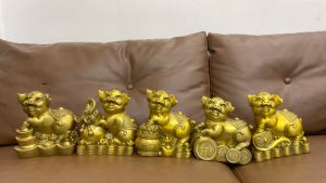 Tổng hợp tượng heo bằng đồng phong thủy cao 18cm nặng 1.5kg