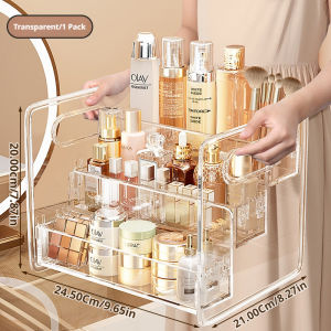 EUNICE Makeup Organizer Box Multipurpose Table  Cosmetic Skincare Storage Clear Makeup Organizer Penyimpanan kosmetik化妆品收纳