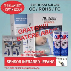 Altan Thermometer gun infrared non contact suhu badan tubuh Modern Kesehatan Gratis Batterai Khusus pulau jawa