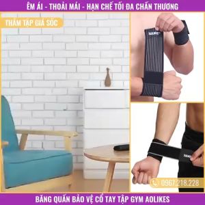 Đai Cuốn Bảo Vệ Cổ Tay AOLIKES Dạng Mềm Tập Gym/Yoga (Đôi)