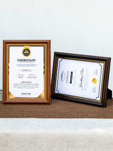 โมเดิร์น เรียบง่าย A4 ใบรับรองกรอบสิทธิบัตรใบอนุญาตหนังสือธุรกิจกรอบใบอนุญาต Honor ติดตั้งผนังปรับแต่งขาตั้งจอแสดงผล