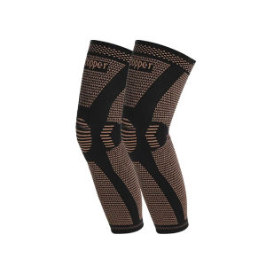 2PCS Copper Compression Leg Sleeves Full Long for Men Women Basketball Cycling Football Knee Protect Varicose Veins Swelling