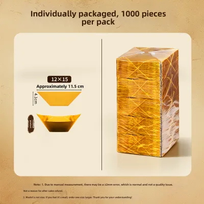 JIALUO | Handmade Paper Half-Finished Silver Ingots Gold Paper Foil Thick Cut Corner Half-Finished Ingots Incense Paper Money Gold Bars
