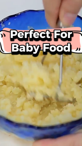 Stainless Steel Potato Masher Curved Pressing Surface Easy One-Press Fine Paste Durable Kitchen Tool
