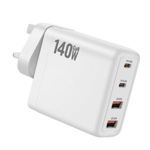 140W USB Wall GaN 4-port Type C PD Charger Fast Charge 3.0 Mobile Charger For iphone 16 15Pro Samsung Huawei Xiaomi Oppo Vivo