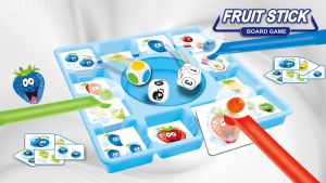 Fruit Stick Board Game Kids Children Education Board Fruit Board Game Fruit Sticking Children Fruit Punch Board Game