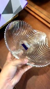 Đĩa Thuỷ Tinh Chiếc Lá 24x24cm Màu Trong Suốt Sang Trọng Dĩa Trang Trí Đựng Trái Cây Đồ Ăn