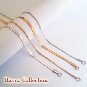 35 Cm Spesial kalung Titanium anak Gold dan silver model bulat dan gepeng cantik dan elegan anti karat dan tidak luntur kalung titanium anak terbaru dan kekinian