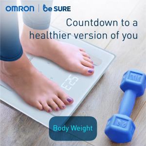 OMRON Weighing Scale Body Weight and Body Composition Monitor-Digital with Bluetooth HBF-260T1