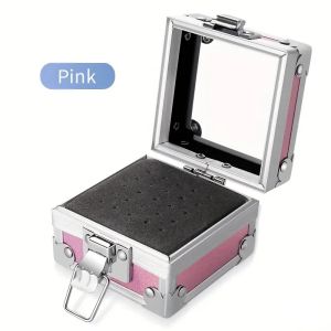 1pc 25 Holes Nail Art Drill Storage Box Manicure Grinding Polish Head Bit Holder Display Nail Drill Bits Organizer Display Stand